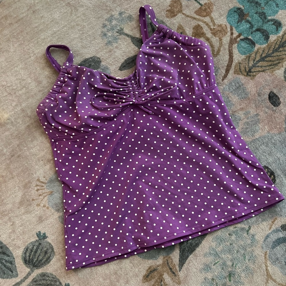 Lands End Tankini Top 12DD